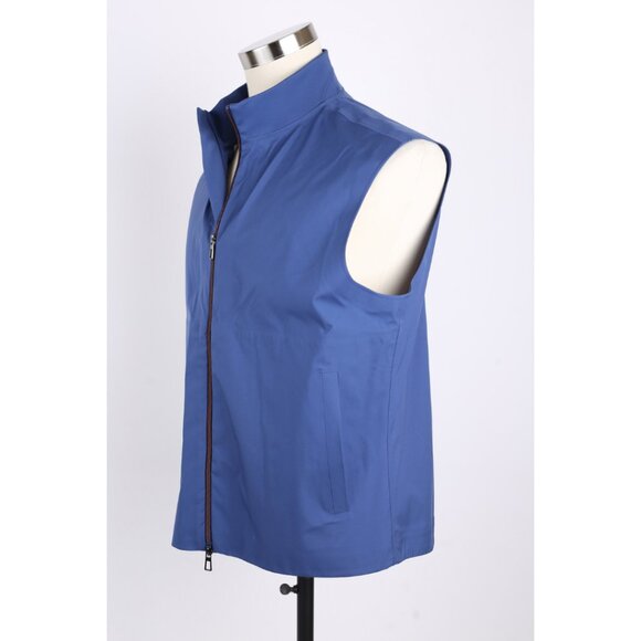 $1,950 Loro Piana Waterproof Green Storm System Vest SZ L Blue NWT - Picture 3 of 10